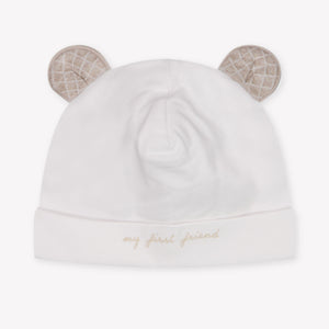 First Baby Boys Hat In Beige