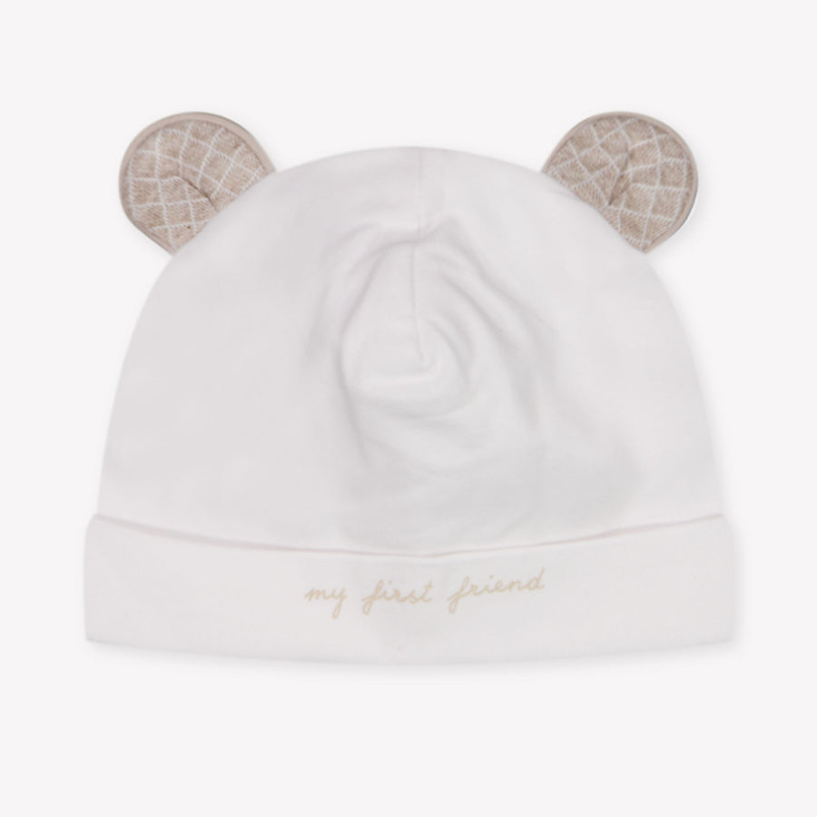 First Baby Boys Hat In Beige