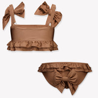 Luvbug Kids Girls Swimwear In Brown