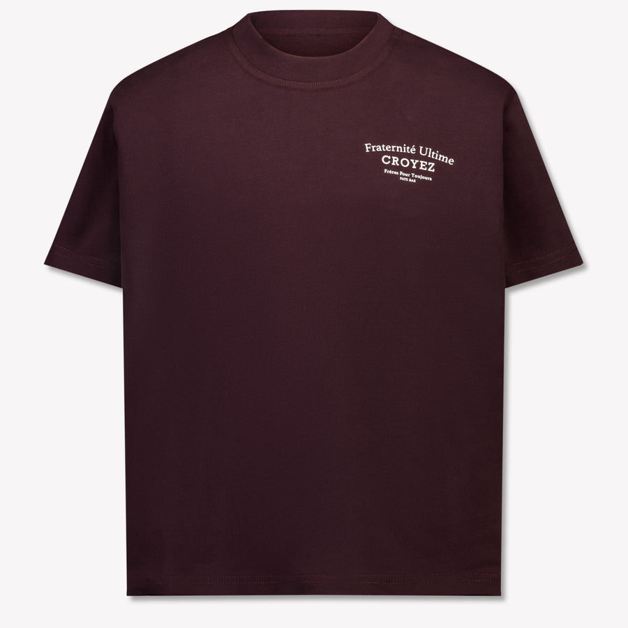 Croyez Kids Boys T-Shirt In Bordeaux