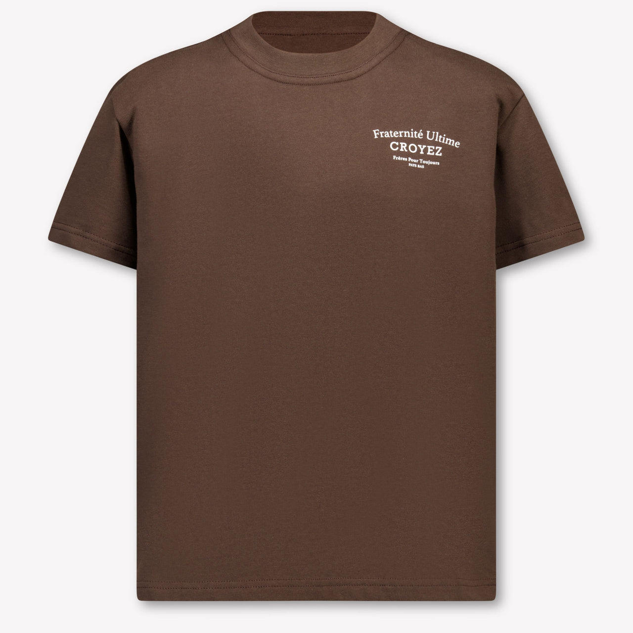 Croyez Kids Boys T-Shirt In Dark Brown