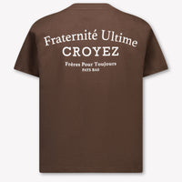 Croyez Kids Boys T-Shirt In Dark Brown