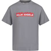 Palm Angels Çocuklar Boys T-Shirt Gri