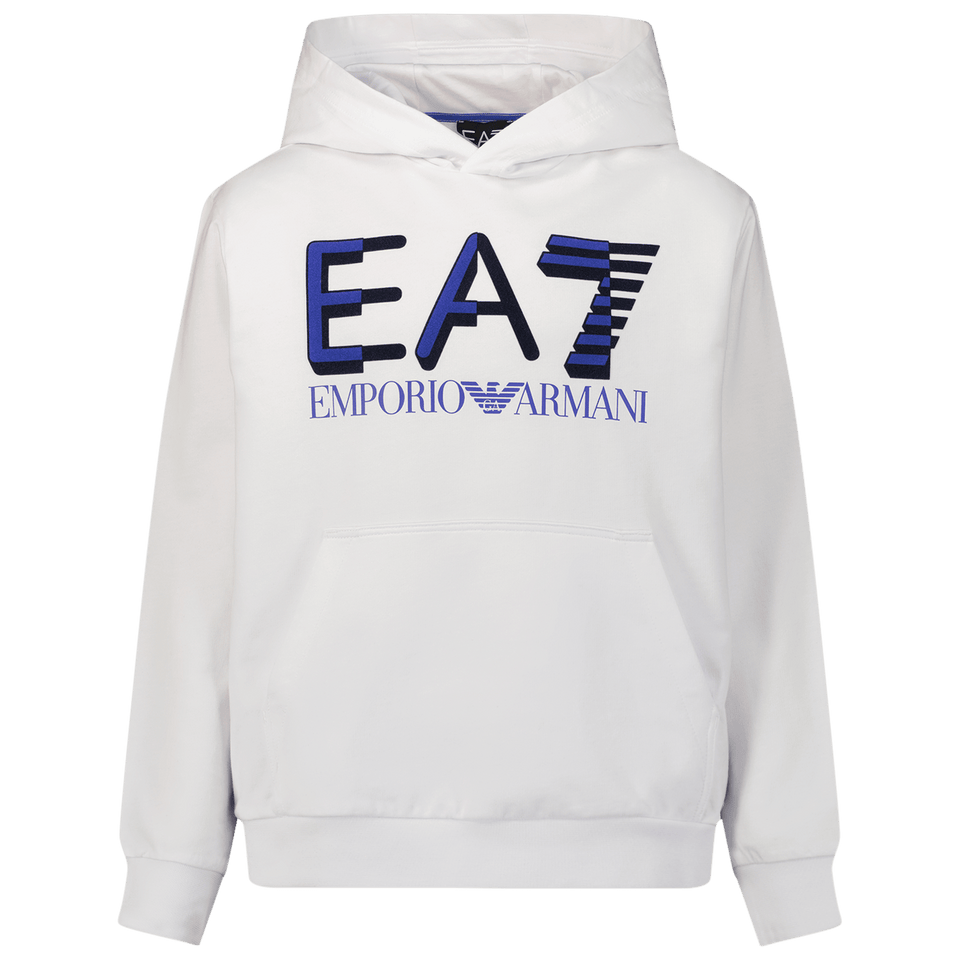 EA7 Kids Boys Sweater White