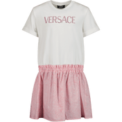 Versace Kids Girls Dress Light Pink
