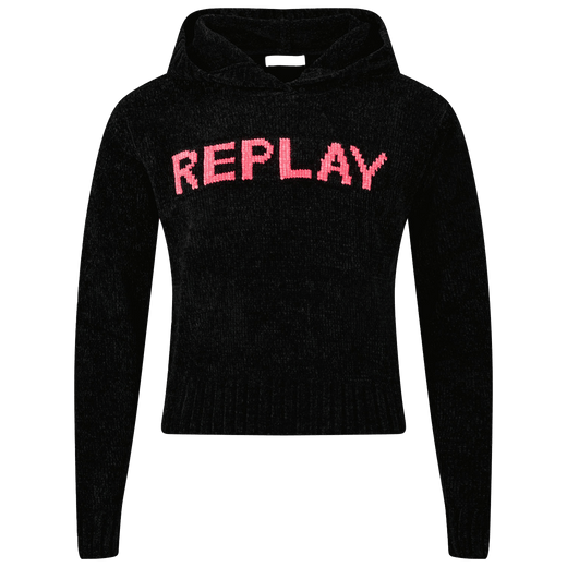 Replay Kids Girls Sweater Black