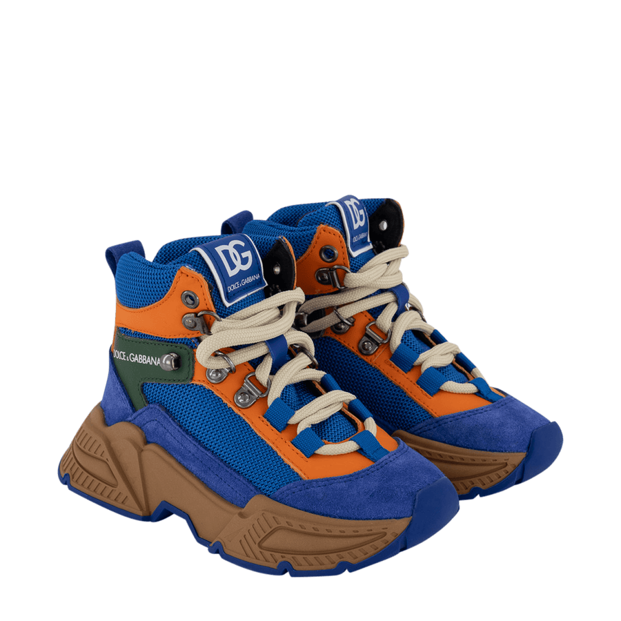 Dolce & Gabbana Kinder Jongens Sneakers Cobalt Blauw