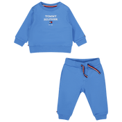 Tommy Hilfiger Baby Unisex koşu takım elbise mavi