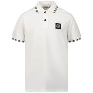 Stone Island Kinder Jongens Polo Off White - Superstellar