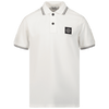 Stone Island Kids Boys Polo Offwhite