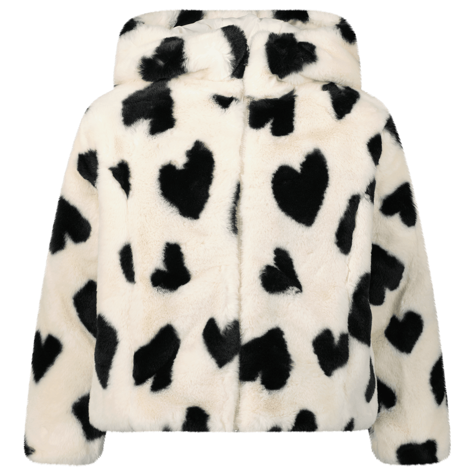 Mayoral Kids Girls Coat Off White