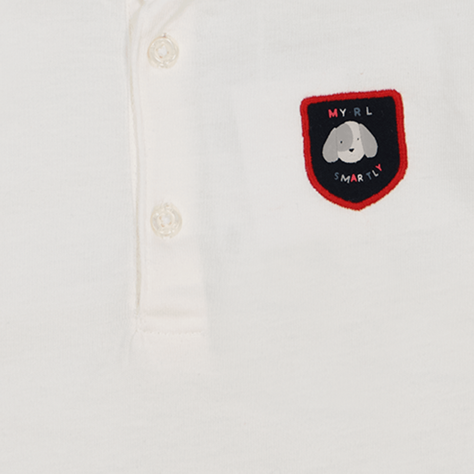 Mayoral Baby Boys Polo Off White