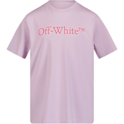 Off-White Children's T-Shirt Lilac