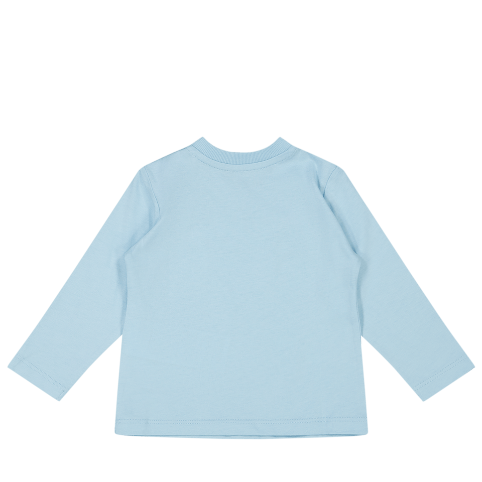 Moschino Baby Girls T-Shirt Light Blue