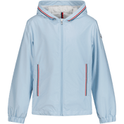 Moncler Kids Boys Jacket Light Blue