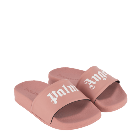 Palm Angels Kids Girls Flip-Flops Light Pink