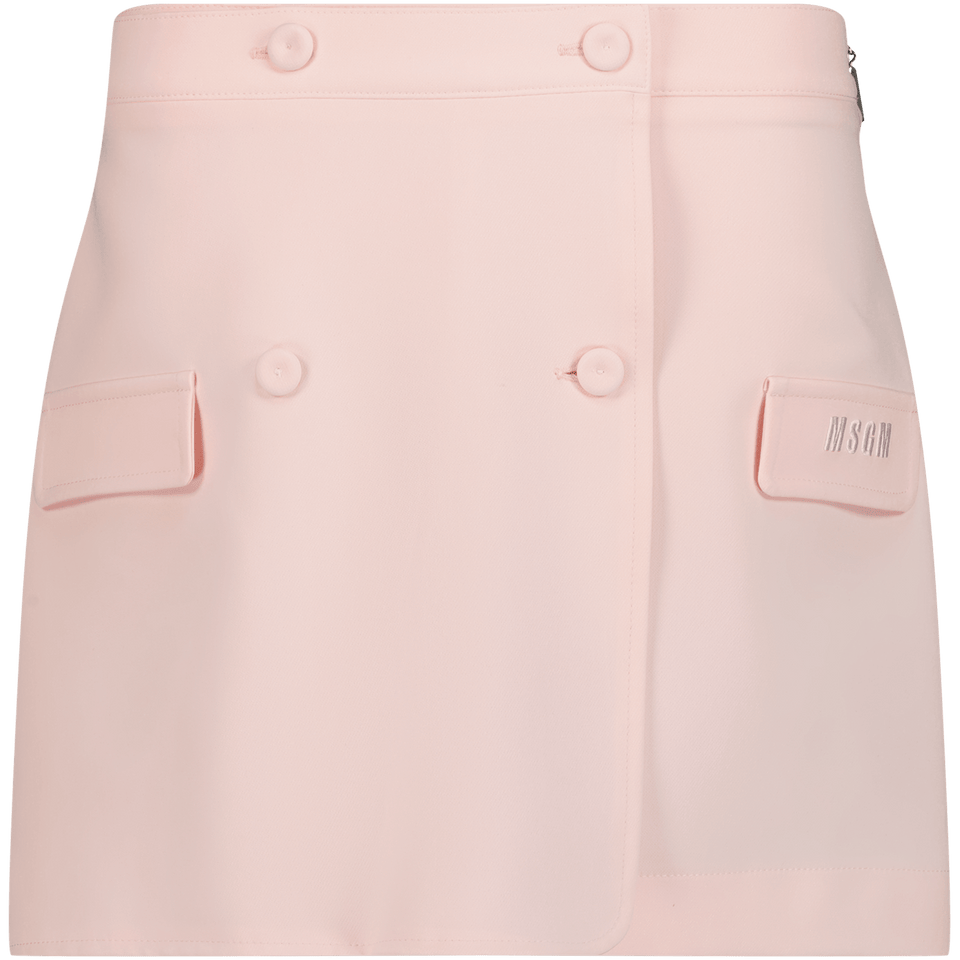 MSGM Kinder Shorts Licht Roze 4Y