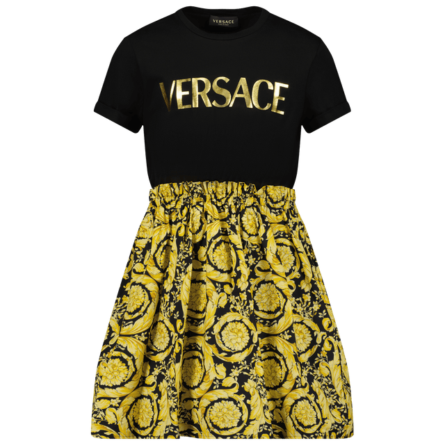 Versace Kids Girls Dress Black