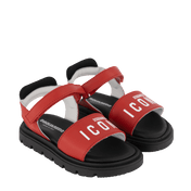 Dsquared2 çocuk kız sandaletleri kırmızı