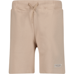 MSGM Kinder Shorts Beige 4Y