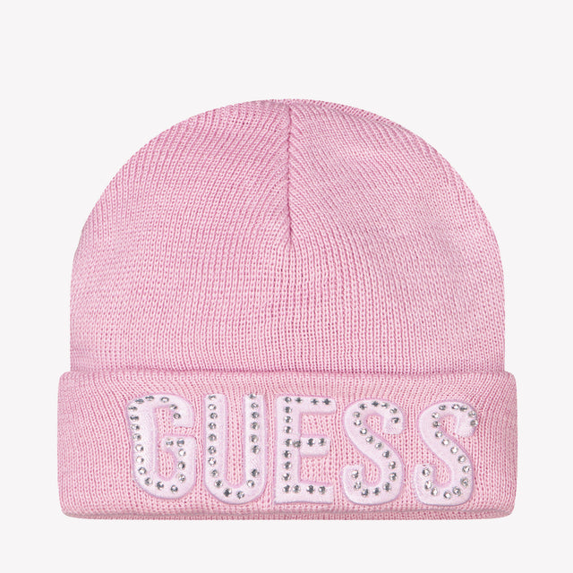 Guess Kinder Meisjes Muts Licht Roze