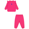 Ralph Lauren Baby Girls Jogsuit Fuchsia