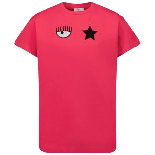 Chiara Ferragni Kids Girls T-Shirt Fuchsia