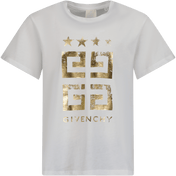 Givenchy Children's Girls Tシャツ白