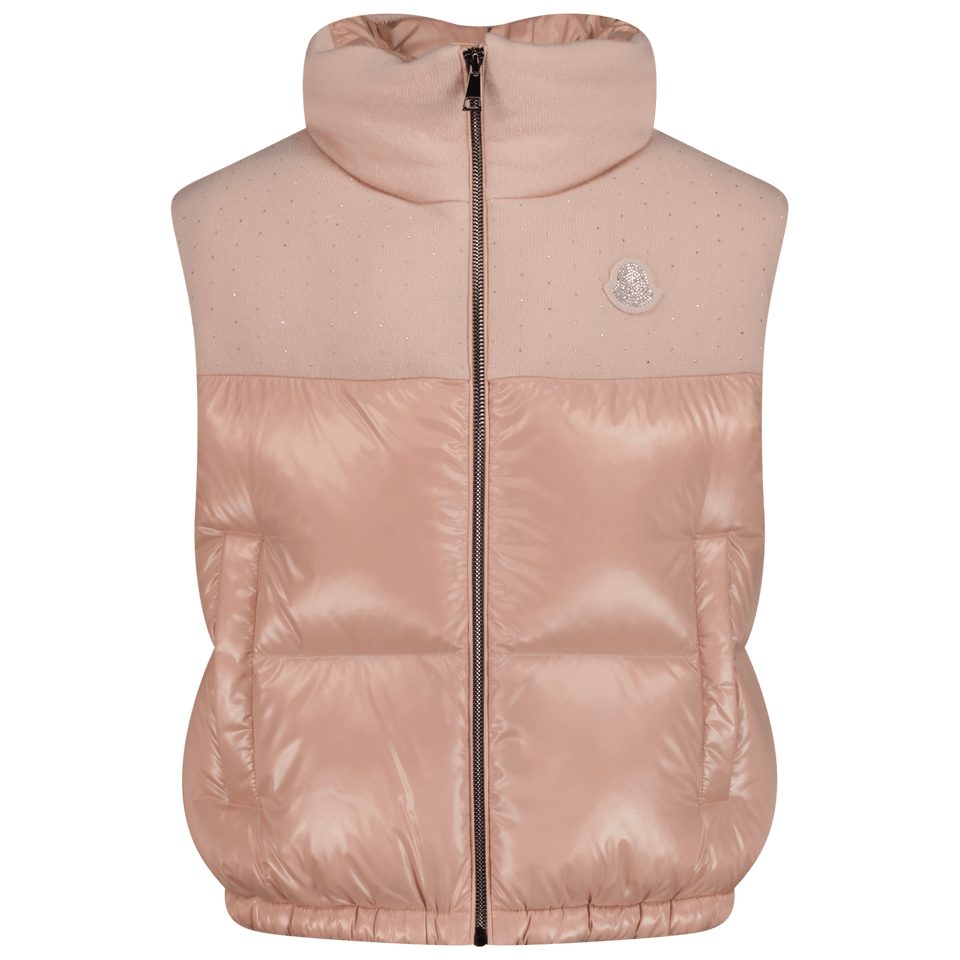 Moncler Kinder Meisjes Bodywarmer Licht Roze - Superstellar