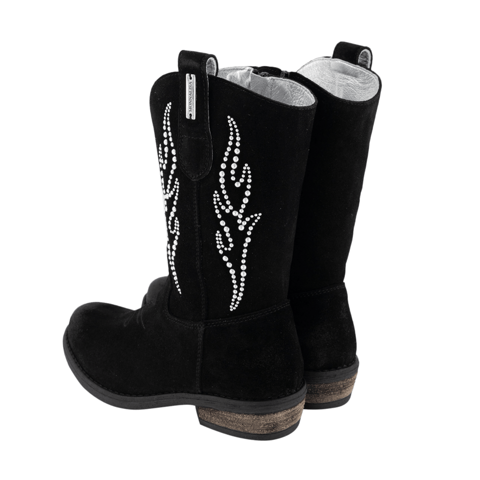 MonnaLisa Kids Girls Boots Black