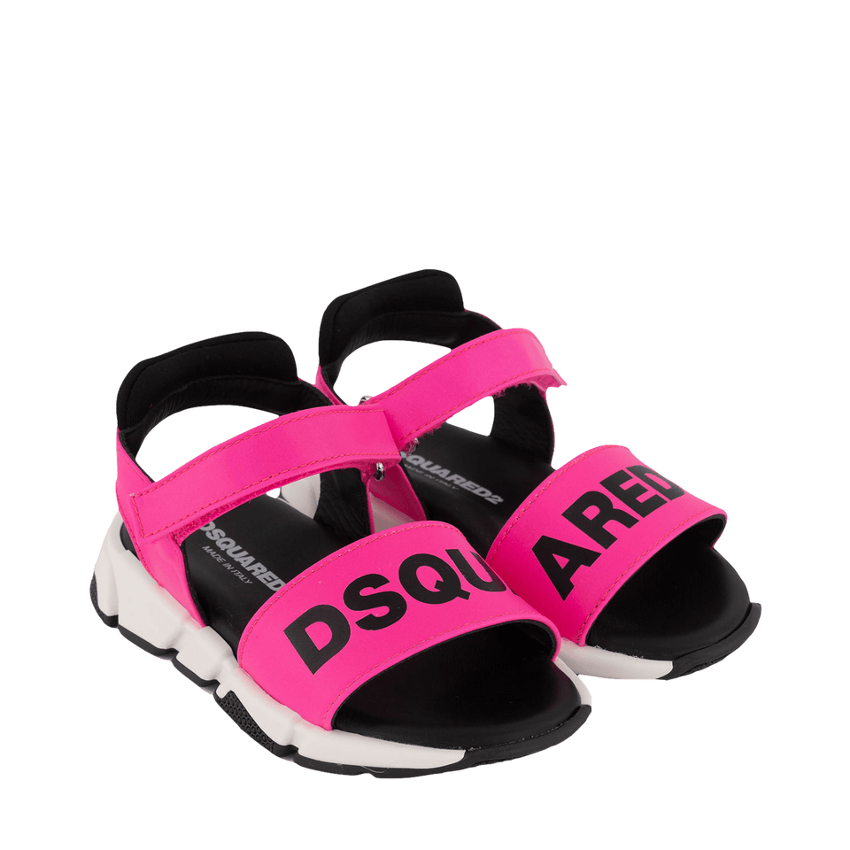 Dsquared2 Kids Unisex sandals Fluoro Pink