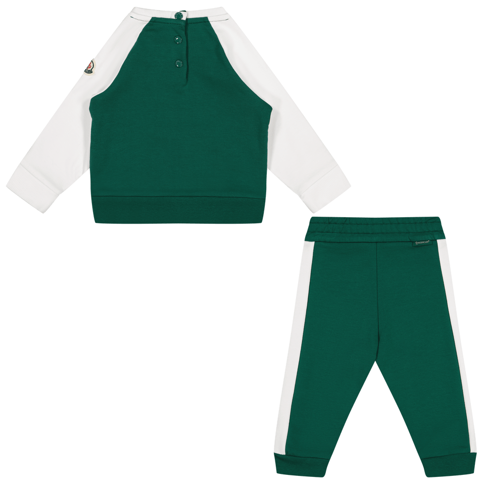 Moncler Baby Jongens Joggingpak Groen - Superstellar