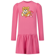 Moschino Children's Girls Dress Fuchsia