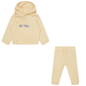 Calvin Klein Baby Unisex koşu kıyafeti beyaz kapalı