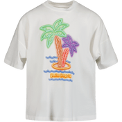 Palm Angels Children's Boys Tシャツ白