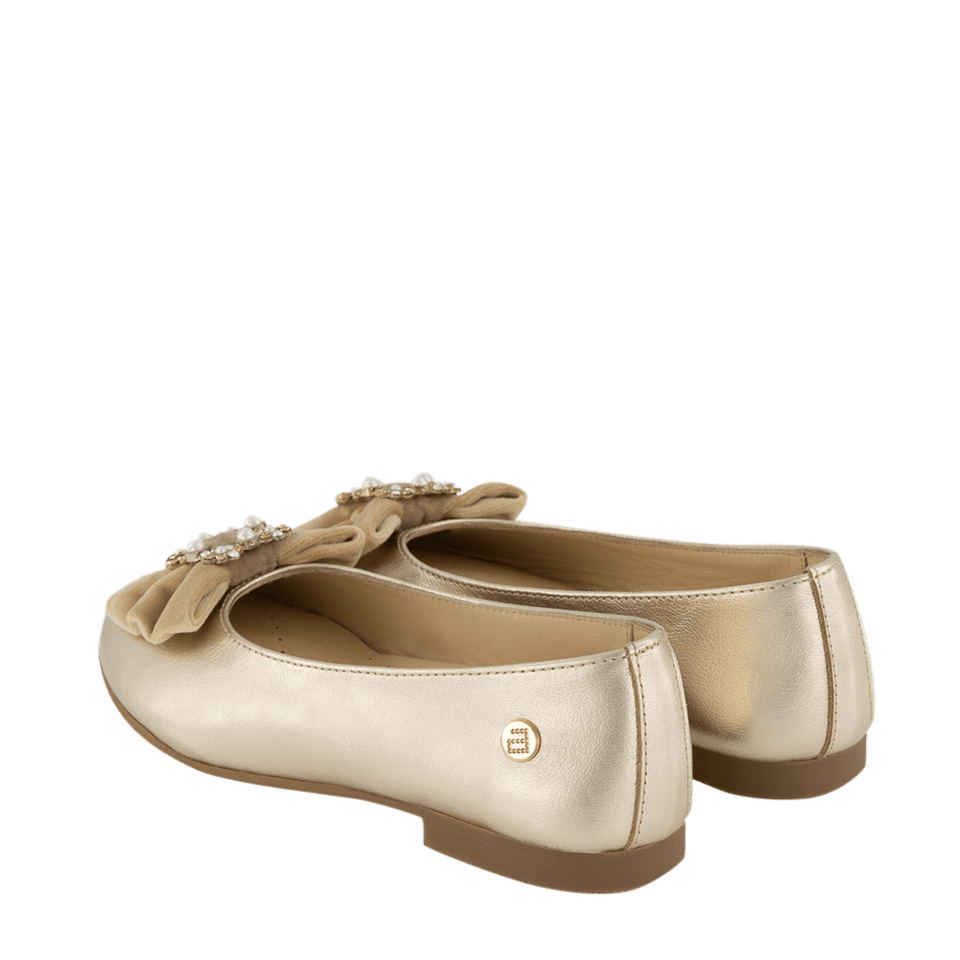 Andanines Kids Girls Shoes Gold