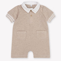 First Baby Unisex Romper In Beige