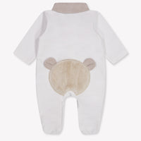 First Baby Boys Playsuit In White