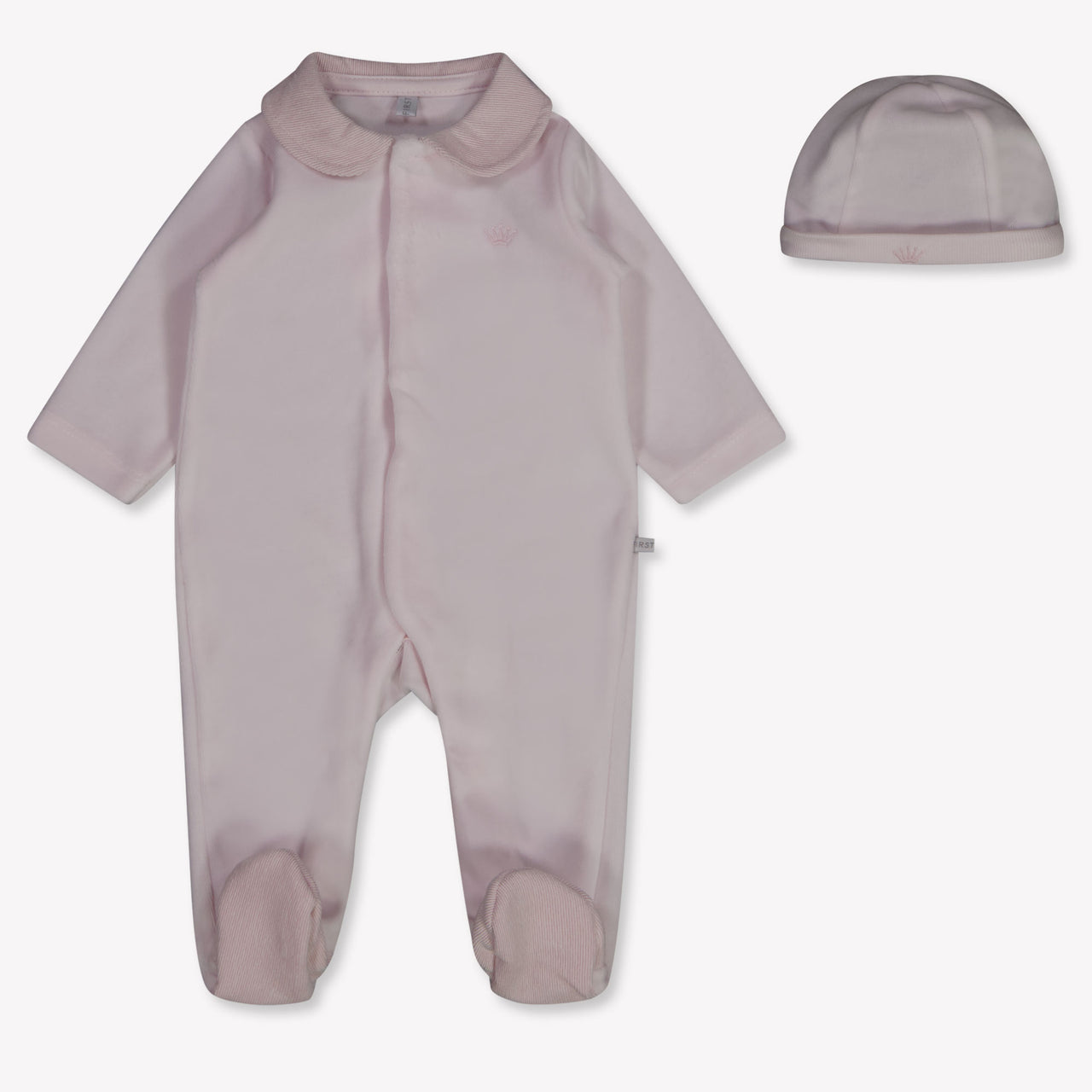 First Baby Unisex Playsuit In Light Pink