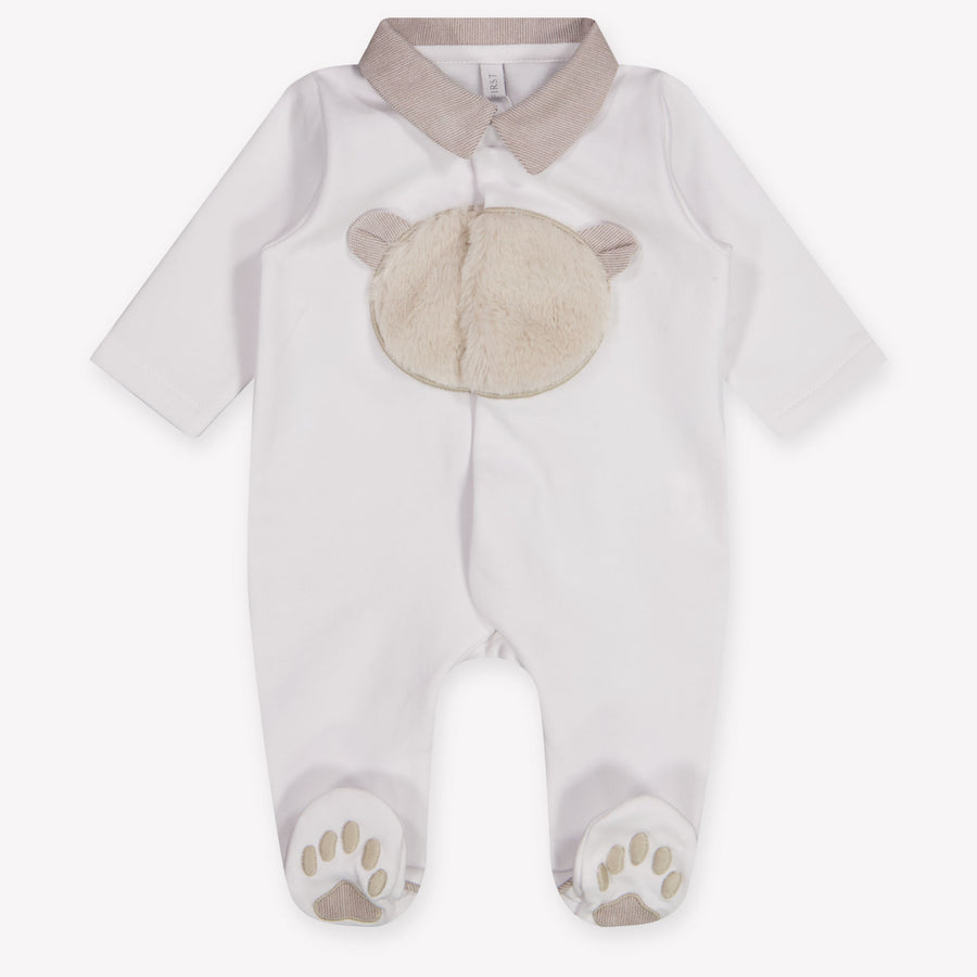 First Baby Unisex Romper in Off-White