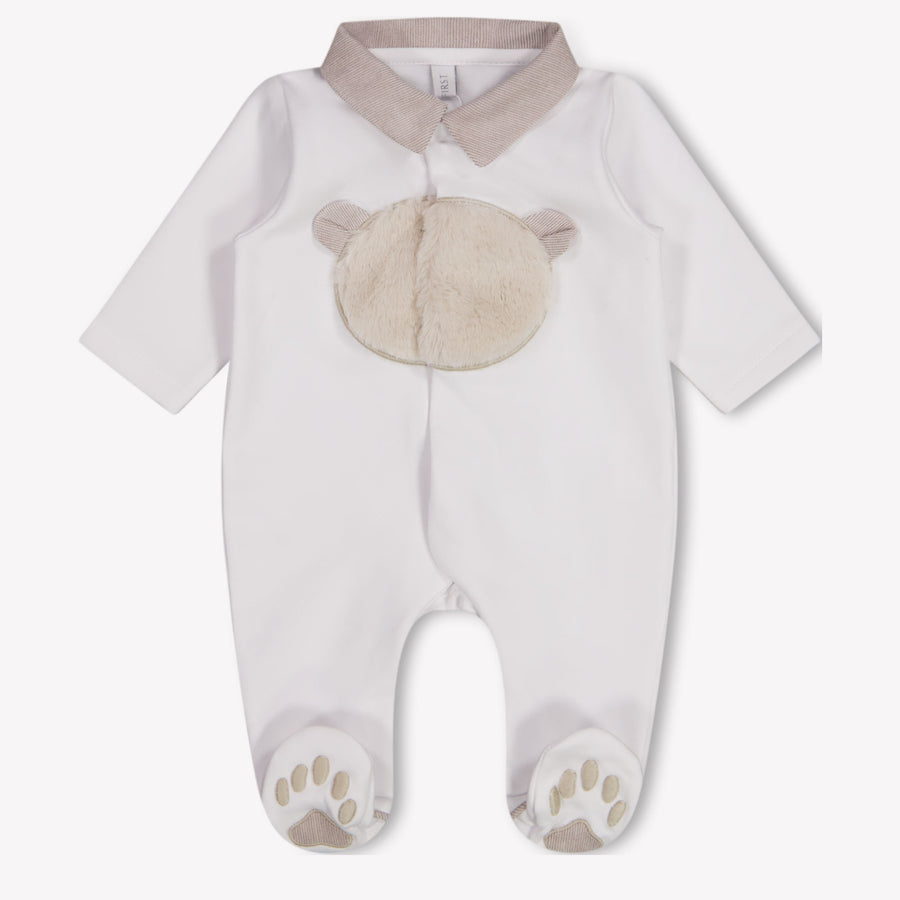 First Baby Unisex Romper in Off-White