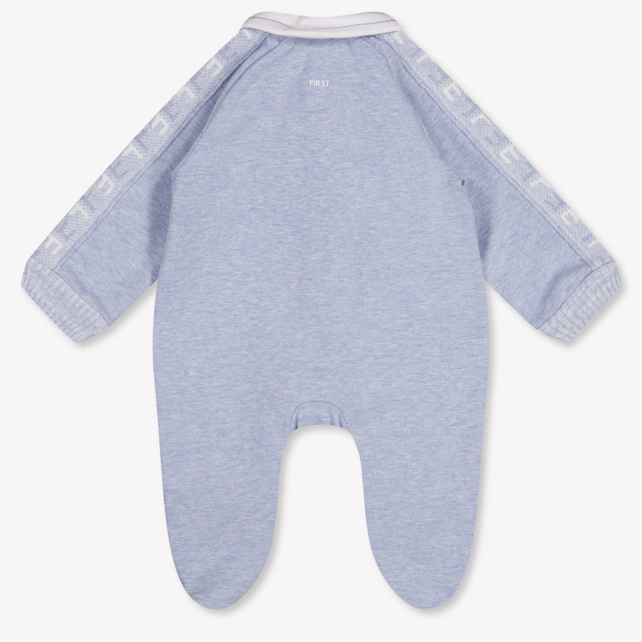 First Baby Boys Playsuit In Light Blue