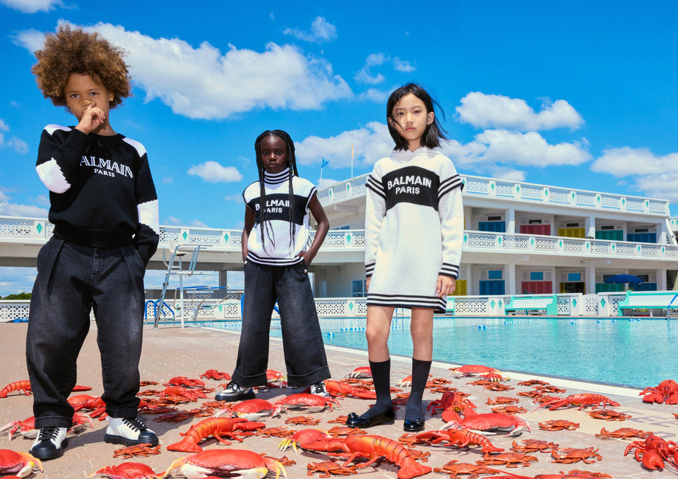 Balmain Meisjes Trui Off White
