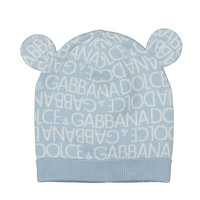 Dolce & Gabbana Baby Unisex Muts Licht Blauw s
