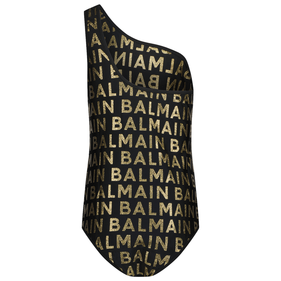 Balmain Kids Girls Swimwear Black