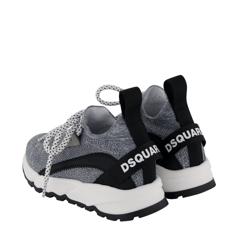 Dsquared2 Kinder Unisex Sneakers Grijs