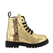 Moschino çocuk kız botları altın