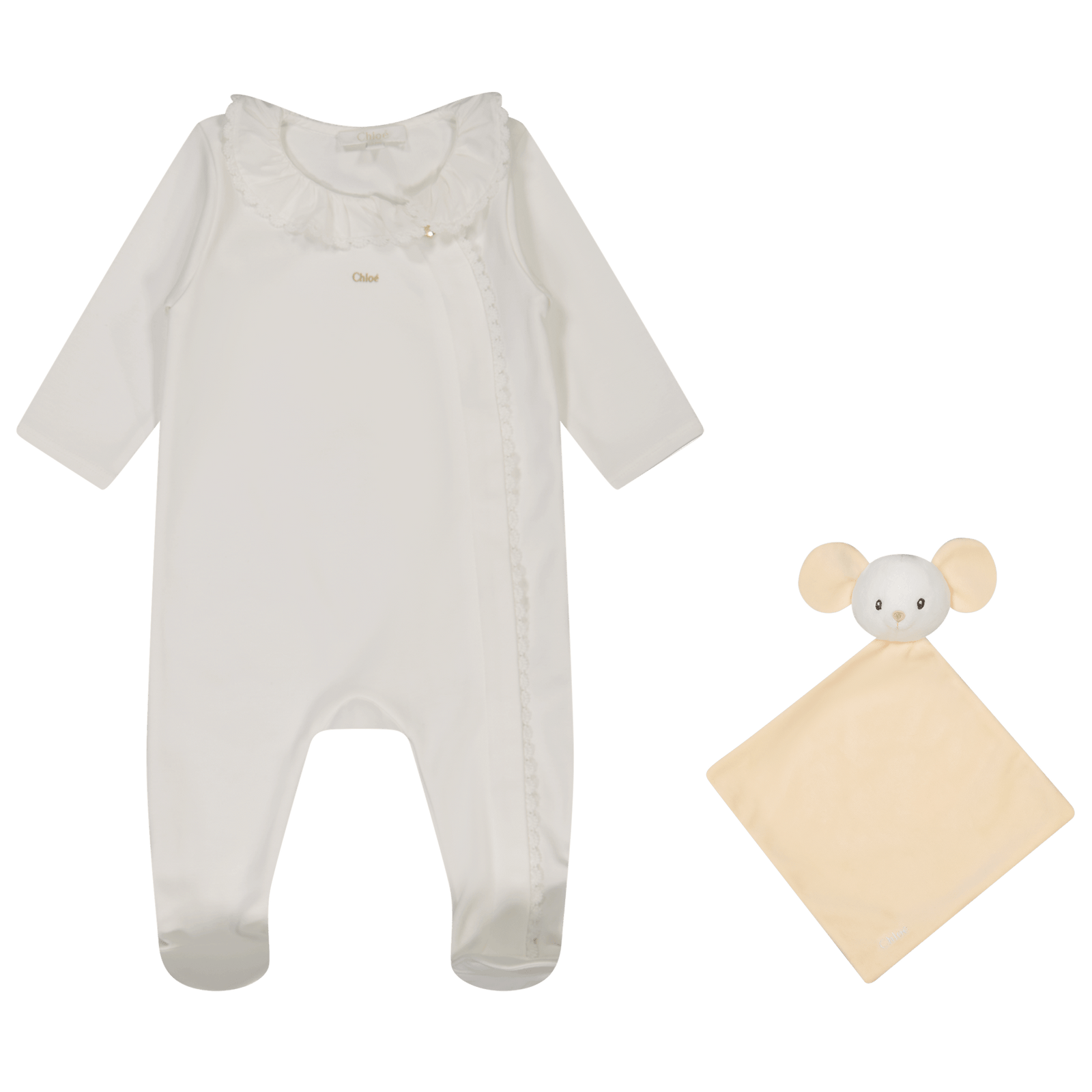 Chloe Baby Girls Bodysuit Off White