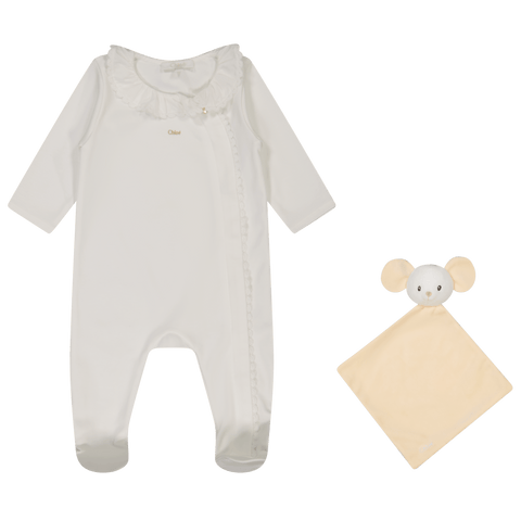 Chloe Baby Girls Bodysuit Off White
