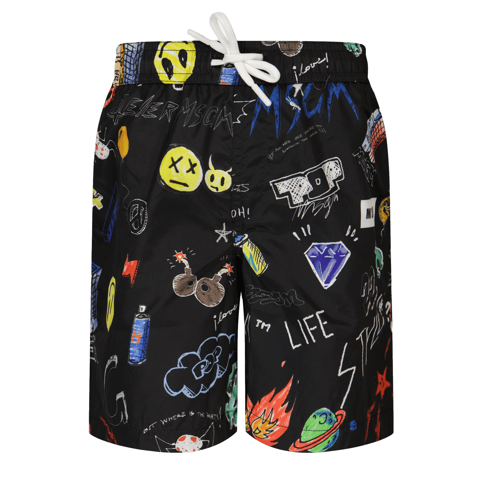 MSGM Kids Boys Swimwear Black